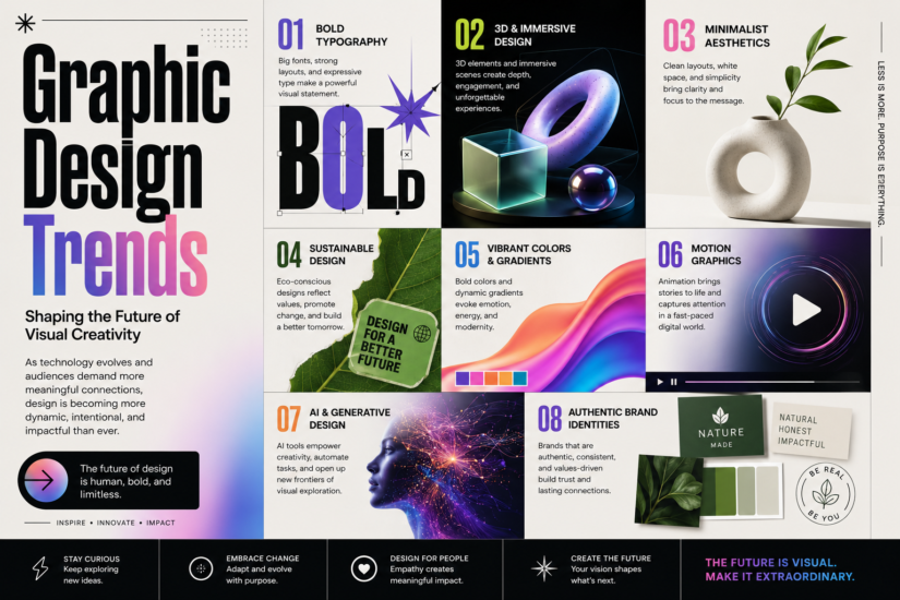 Graphic Design Trends Shaping the Future of Visual Creativity