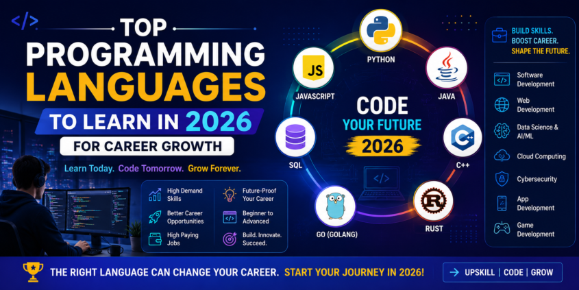 Top programming languages to learn in 2026