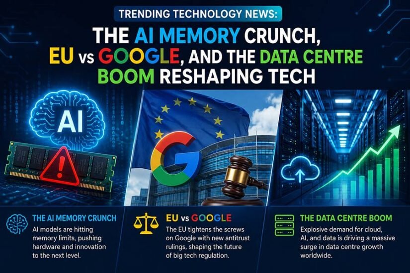 The AI Memory Crunch, EU vs Google, and the Data Centre Boom Reshaping Tech