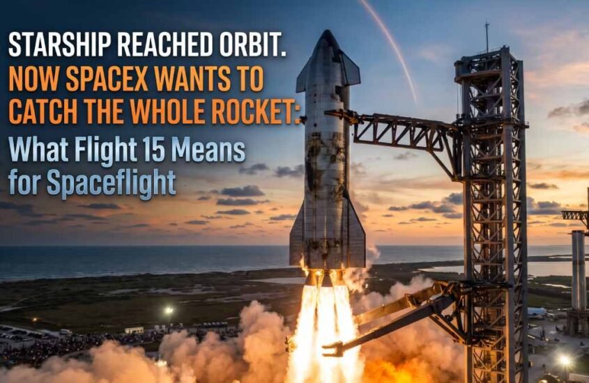 Starship Reached Orbit. SpaceX Wants to Catch the Whole Rocket: What Flight 15 Means for Spaceflight